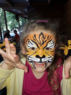 Tiger face paint